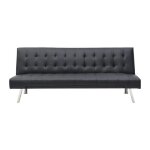 Canap convertible clic - clac en simili noir guillaume