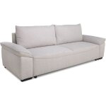 Canapé convertible avec coffre - 3 à 4 places - norman - tissu beige - 240 x 85 x 85 cm Canapé convertible avec coffre - 3 à 4 places - norman - tissu beige - 240 x 85 x 85 cm