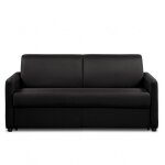 Canap� convertible express day 140 cm m�tal mono assise matelas 14 cm polyur�thane noir