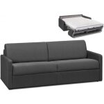 Canapé 4 places convertible express en tissu calife - gris - couchage 160 cm Canapé 4 places convertible express en tissu calife - gris - couchage 160 cm