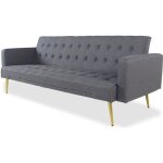 Canap� convertible clic - clac justy tissu gris fonc�