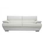 Canapé cuir design 3 places avec têtières ajustables blanc cassé ewing - miliboo - cuir - contemporain ... Canapé cuir design 3 places avec têtières ajustables blanc cassé ewing - miliboo - cuir - contemporain ...