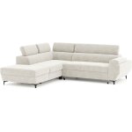 Canap� dangle convertible - 3 places - miky - tissu sable - coffre et t�ti�res - 262 x 235 x 96 cm - ...