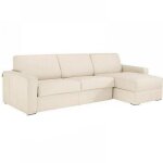 Canap� dangle convertible dreamer cuir - italian spirit - 140x190cm - beige - coffre de rangement