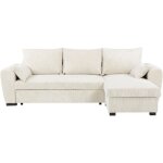 Canap� dangle convertible r�versible - 3 places - max - tissu lincoln beige - coffre - 240 x 143 x 85 ...