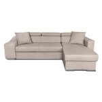 Canap dangle elona convertible en tissu - beige - angle droit