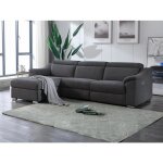 Canap dangle relax lectrique en tissu anthracite pedrera - angle gauche