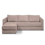 Canap� dangle r�versible mandelieu convertible express 140cm sommier lattes matelas 18cm velours c�tel� ...