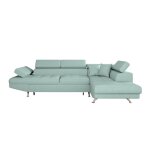 Canapé dangle rio convertible avec coffre en tissu - angle droit bleu clair Canapé dangle rio convertible avec coffre en tissu - angle droit bleu clair