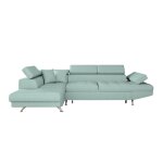 Canapé dangle rio convertible avec coffre en tissu - angle gauche bleu clair Canapé dangle rio convertible avec coffre en tissu - angle gauche bleu clair
