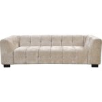 Canap� droit design en tissu chenille 3 places foch - beige