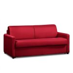 Canap� fixe 2 places - italian spirit - day - rouge - simili cuir - 158 cm