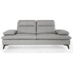 Canap� 3 places cuir avec dossier avance - recul iris - angle droit