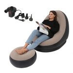 Canap� gonflable pliant marron - onever - pour 1 personne - design ergonomique et multifonctionnel