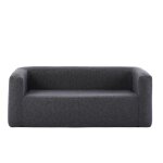Canap gonflable - terracotta - gris fonc - 2 - 3 places - housse lavable - intrieur / extrieur