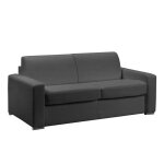 Canap� lit 3 - 4 places master convertible express 160 / 18 cm sommier lattes renatonisi microfibre gris ...