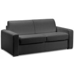 Canap� lit 3 - 4 places master convertible express 160 cm polyur�thane gris graphite matelas 18 cm inclus ...