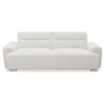 Canap - lit clic - clac 3 places confort lucille tissu bouclette crme