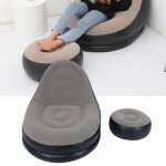 Canapé - lit gonflable pliant avec repose - pieds - mxzzand - blanc - 3 personnes - adulte - plastique ... Canapé - lit gonflable pliant avec repose - pieds - mxzzand - blanc - 3 personnes - adulte - plastique ...