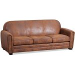 Canap� - menzzo - club perle - 3 places - marron - tissu vintage