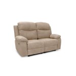 Canap de relaxation lectrique 2 places en tissu bona - beige