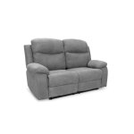 Canapé de relaxation électrique 2 places en tissu bona - gris clair Canapé de relaxation électrique 2 places en tissu bona - gris clair