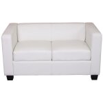 Canap - no name - lille - 2 places - simili - cuir - blanc