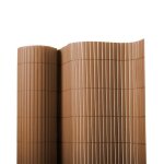 Canisse pvc brise vue paravent de jardin piscines balcon terrasse palissade en pvc r�sistant aux uv marron ...