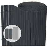 Vounot� canisse pvc brise vue ultra renforce avec attaches de fixation 90x500cm gris