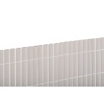 Canisse pvc double face 20mm - blanc - 15x3m