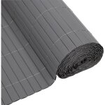 Canisse pvc double face - nature - 1 x 3 m - 1600 g / m² - occultant 4 / 5 - anti - uv - gris clair Canisse pvc double face - nature - 1 x 3 m - 1600 g / m² - occultant 4 / 5 - anti - uv - gris clair