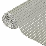Canisse pvc double face - nature - 10 mm - taupe - 3 x 1 m