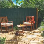 Canisse pvc - nortene - double face - 85% occultant - 150 x 3 m - couleur bambou