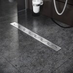 Caniveau de douche et grille pour caniveau modèle en s (100cm) inox siphon de canal de douche Évacuation ... Caniveau de douche et grille pour caniveau modèle en s (100cm) inox siphon de canal de douche Évacuation ...