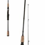 Canne okuma azaki spin 274m 20 - 60g - noir / marron - 274 cm
