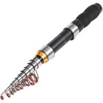 Canne  pche tlescopique en fibre de carbone lgre mini spinning ple 1. 9msea pche  la carpe