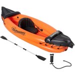 Outsunny - cano kayak gonflable - pvc - 270x93x50cm - orange