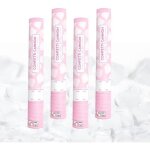 Canon  confettis ptale couleur blanc 40 cm - lot de 4 lanceurs  confettis  tenir en main pour anniversair ...