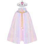 Cape princesse dguisement color cape pour enfants fille pour fte / cosplay