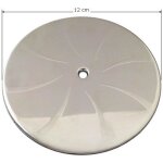 Capot chrom diamtre 120 mm pour bonde receveur douche diamtre 90 mm