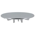 Capot métal chromé brillant diamètre 118 mm pour bonde de douche turboflow 90 mm Capot métal chromé brillant diamètre 118 mm pour bonde de douche turboflow 90 mm