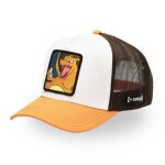 Capslab casquette trucker pok�mon homme - trucker - filet rigide - orange blanc noir - visi�re arrondie ...