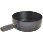 Caquelon savoyard - invicta - �20 cm - fonte �maill�e - coloris taupe - pour 3 � 4 personnes