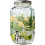 Carafe distributeur - pearl - quality - 35 l - verre - couvercle en acier inoxydable