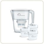Carafe filtrante claire + 3 cartouches little balance - 8592 - réduit microplastiques chlore calcaire ... Carafe filtrante claire + 3 cartouches little balance - 8592 - réduit microplastiques chlore calcaire ...