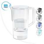 Wessper d1 solid carafe 2. 8 l compatible avec brita maxtra contient une carafe filtrante + un filtre ...