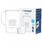 Carafe filtrante pour r�frig�rateur wessper d3 slim aquamax blanc 27l + 1 cartouche filtrante aquamax ...
