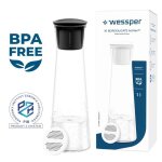 Carafe filtrante - wessper - k1 borosilicate actitex? - verre borosilicat - 1l - noir