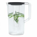 Wessper carafe deau 3 litres avec insert � glace avec compartiment � glacons carafe deau transparente ...