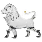 Carafe  whisky lion carafe  vin en verre pour animaux